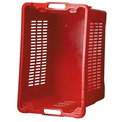 CHEFGASTRO Mehrzweck Lager-& Transportkiste lebensmittelecht offen 40L rot Obst-Gemüsekiste, Obstkorb, Transportbox, Mehrzweckkasten, Professional