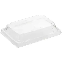 MONOUSO - Deckel für Sushi Behälter rPET 16,5x11,5cm (50 Stück)