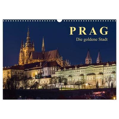 Prag - die goldene Stadt (Wandkalender 2027 DIN A3 quer), CALVENDO Monatskalender