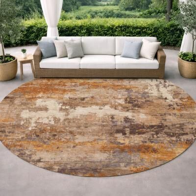 Addison Rugs Machine Washable Indoor/ Outdoor Abstract Savage Chantille Rug