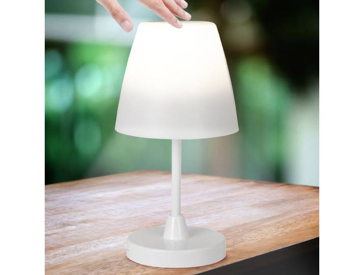 Akku Tischlampe mit Touch Funktion, 100lm, in 3 Stufen dimmbar, IP44