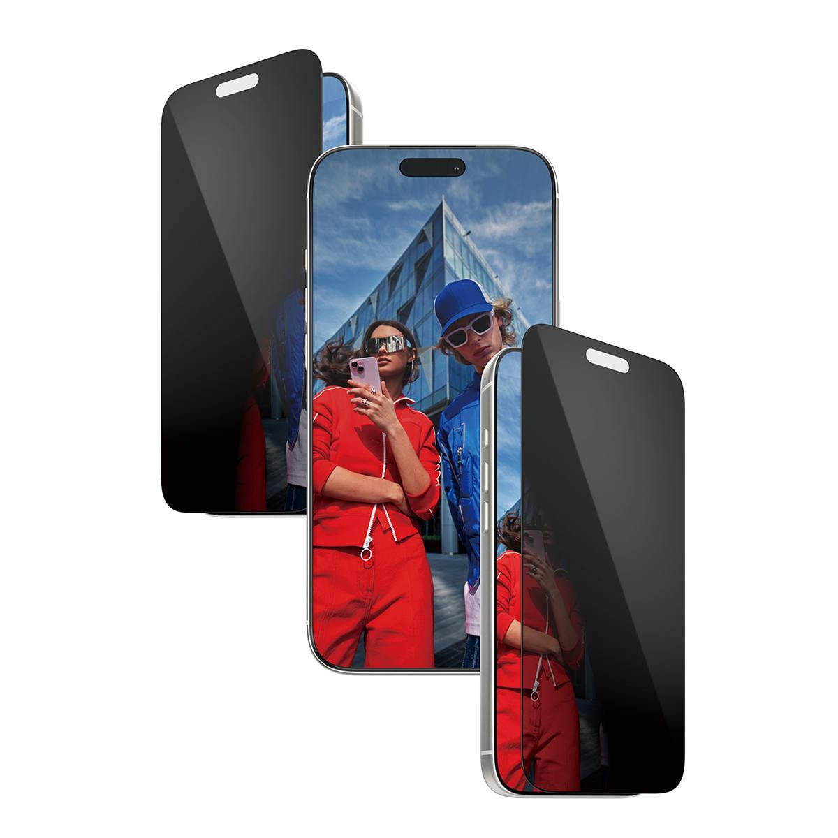 PanzerGlass 2-Way Privacy Displayschutz iPhone 17; 16 Pro Ultra-Wide Fit m. EasyAligner