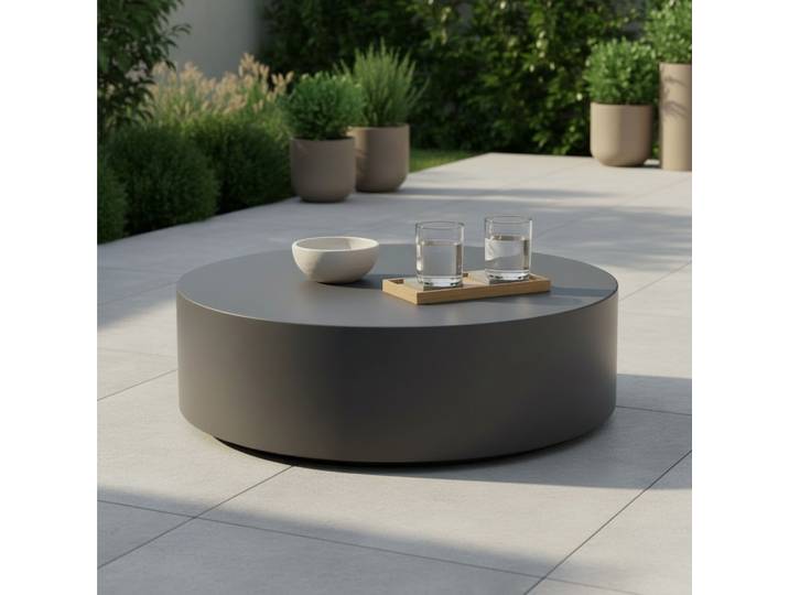 Loungetisch Rome Faserbeton Dunkelgrau