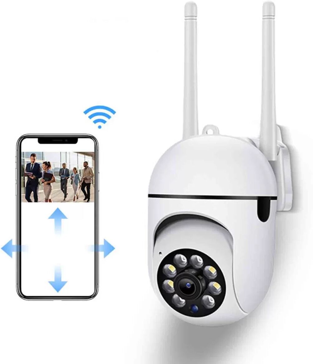 INF Drahtlose WLAN-Überwachungskamera - 360° Nachtsicht, Remote HD Innen-/Außenüberwachung