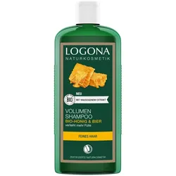 2x Logona, Shampoo, Volumen Bier-Honig (Flüssiges Shampoo, 250 ml)