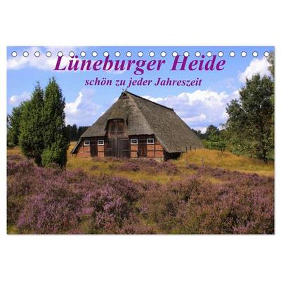 Lüneburger Heide - schön zu jeder Jahreszeit (Tischkalender 2027 DIN A5 quer), CALVENDO Monatskalender