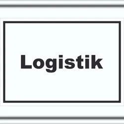 HB-Druck Logistik Schild mit Text Transport Versand waagerecht A1 (594x841mm)