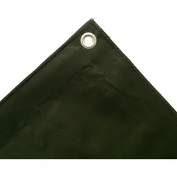 Abdeckplane grün 1,5x6m, 210g/m2 (9m2), wasserdicht und UV-stabil