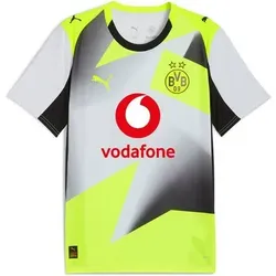 PUMA Herren Trikot BVB Away Jersey Replica with Sponsor 25/26, Größe 3XL in Grau Grau