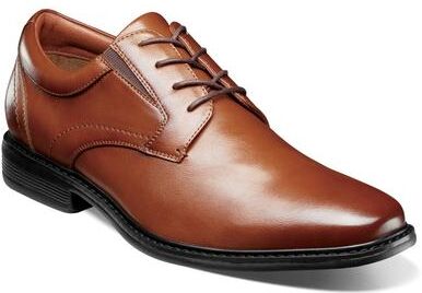 Nunn Bush Jarvis Plain Toe Oxford Shoes - Mens 14 Brown Oxford Medium