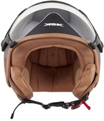 KSK 7BLAKRED001 Open face helmet
