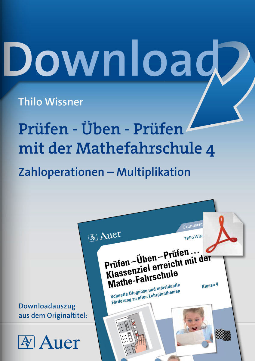 Auer Verlag Zahloperationen: Multiplikation - Klasse 4