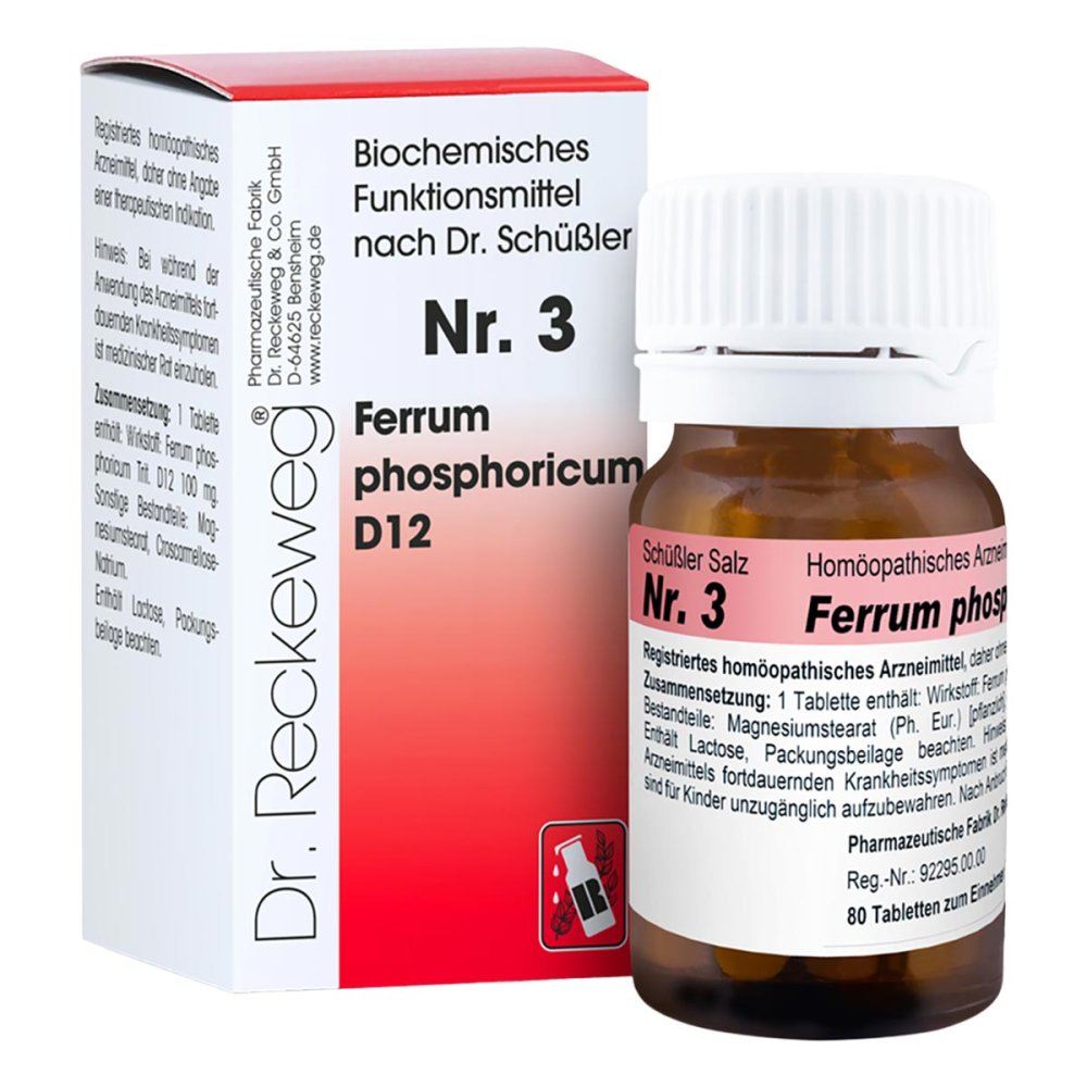 Dr.RECKEWEG & Co. GmbH Dr. Reckeweg Schüßler Salz Nr. 3 Ferrum phosphoricum D12 03886872