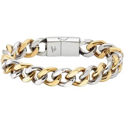 Edelstahlarmband BRUNO BANANI "Schmuck", gold (edelstahlfarben, gelbgoldfarben), Armbänder, Damen, 21cm, Edelstahl, Edelstahlarmband