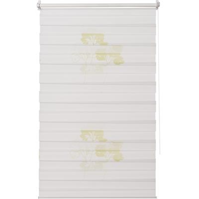 Doppelrollo K-HOME "Delphi", grün, B:90cm H:200cm, Polyester, Rollos, im Fixmaß