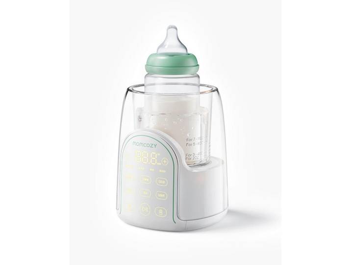 Momcozy Babykostwärmer Bottle Warmer, Weiß Hochglanz, Kunststoff, 15x7.07x15 cm, für alle Flaschen geeignet, Abschaltautomatik, Überhitzungsschutz, Temperaturregler, Warmhaltefunktion, digitale Temperaturanzeige, Kontrollleuchte, Füttern, Babykostwärmer & Sterilisatoren