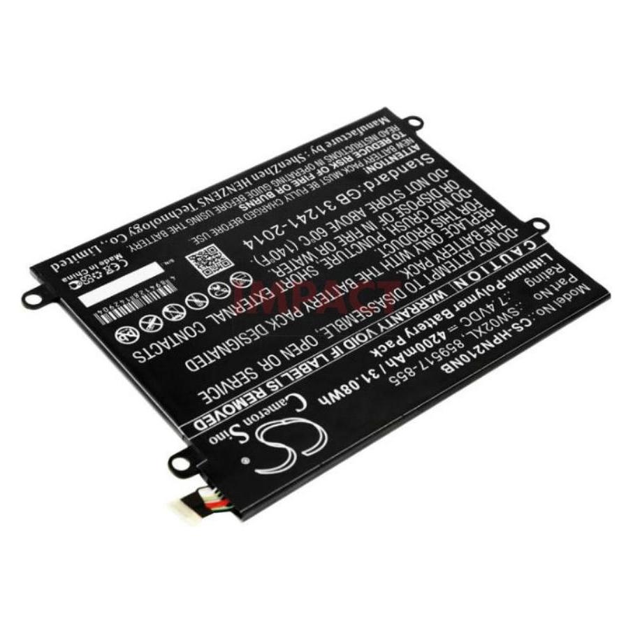 HP . Battery 2 Cells 32Wh 4.23Ah (2 Zellen, 4230 mAh) (859517-855)