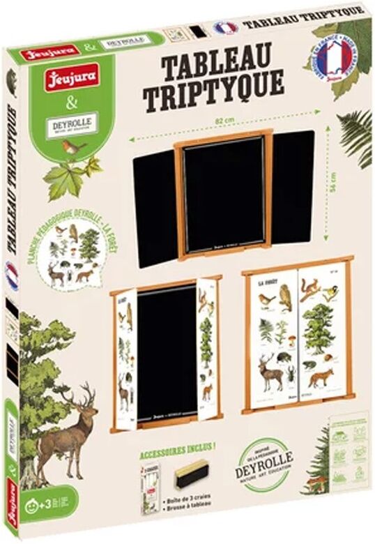 Tableau Triptyque "La Forêt" Deyrolle - Jeujura