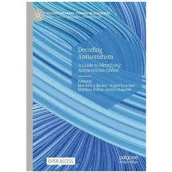 Decoding Antisemitism, Fachbücher von Matthew, Hagen/Bolton et al, Troschke