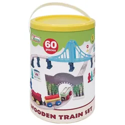 First learning Baril Train Bois 60 Pcs