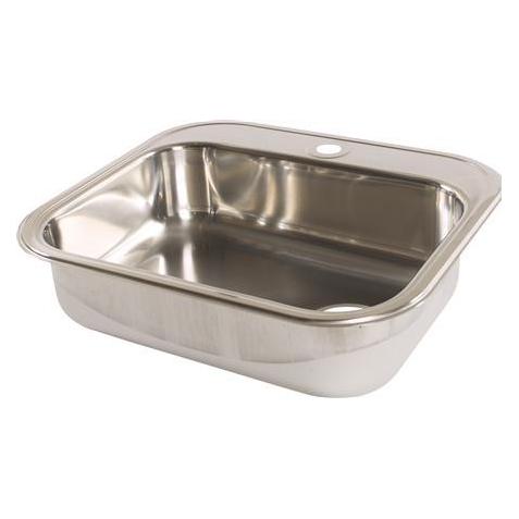 Juvel INTRA BK480B-R02 børstet rustfri køkkenvask 48x34 cm til nedfaeldning - bagkant for plads (Einbauspüle) (BK480B1-R02)