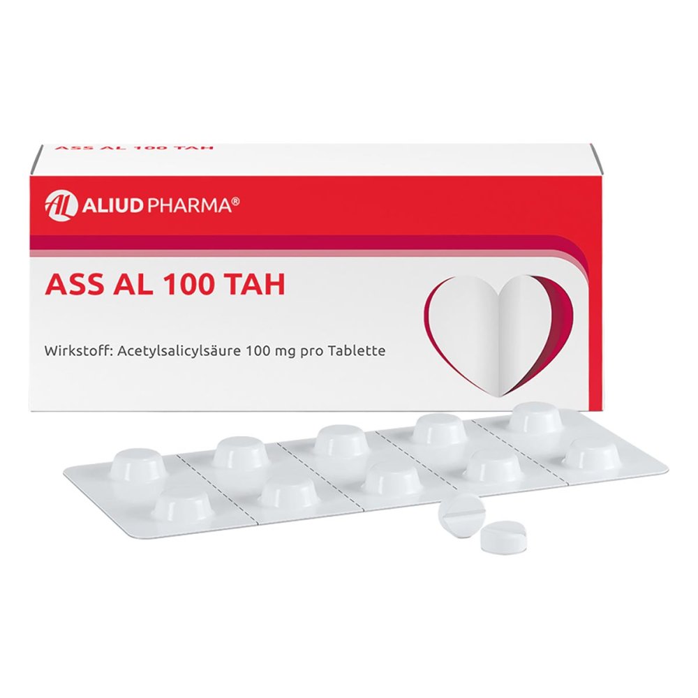 ALIUD Pharma GmbH ASS AL 100 TAH bei erhöhtem Herzinfarkt- und Schlaganfallrisiko 03024202