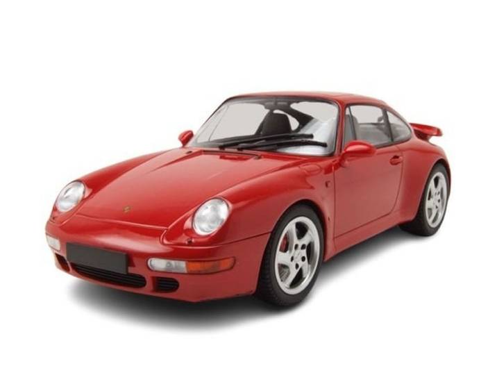 Minichamps Modellauto Porsche 911 (993) Turbo 1995 rot, Maßstab 1:18