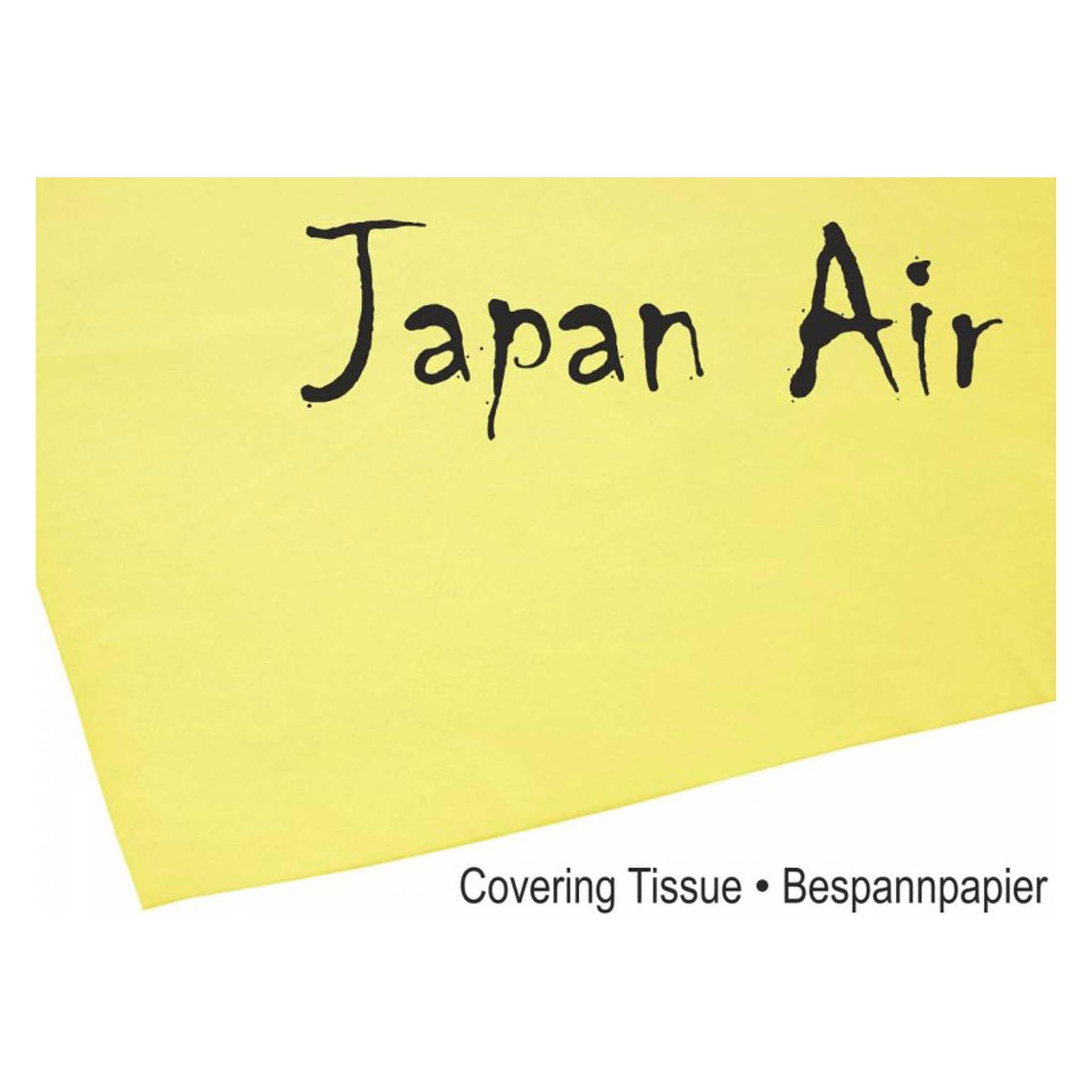 Modellbau Lindinger japan air bespannpapier 16g gelb 500 x 750 mm 10stk. gerollt (C9374)