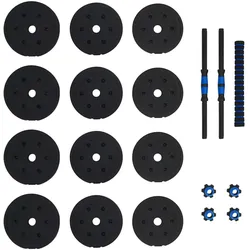vidaXL, Hanteln, (4 x 1.25 kg, 4 x 1.5 kg, 4 x 2 kg, 4 x 2.5 kg)