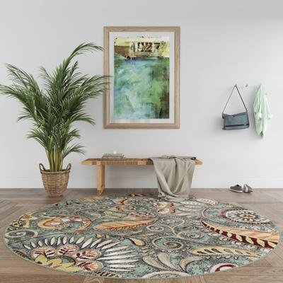 Alise Rugs Caprice Mid-Century Modern Floral Indoor Area Rug