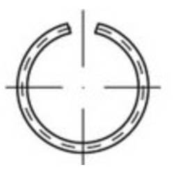 TOOLCRAFT TO-5435400 Sprengringe 8 mm DIN 7993 Federstahl 500 St.