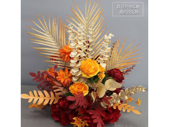 Boules de fleurs artificielles pour centres de table, arc de mariage, Arrangement floral, fausse soie, roses, fleurs de route, décoration de maison