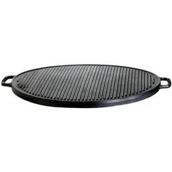 ALL’GRILL Grillplatte (Plancha) aus Gusseisen, Ø 55 cm