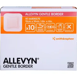 Allevyn Gentle Border 10x10cm Schaumverband 10 ST