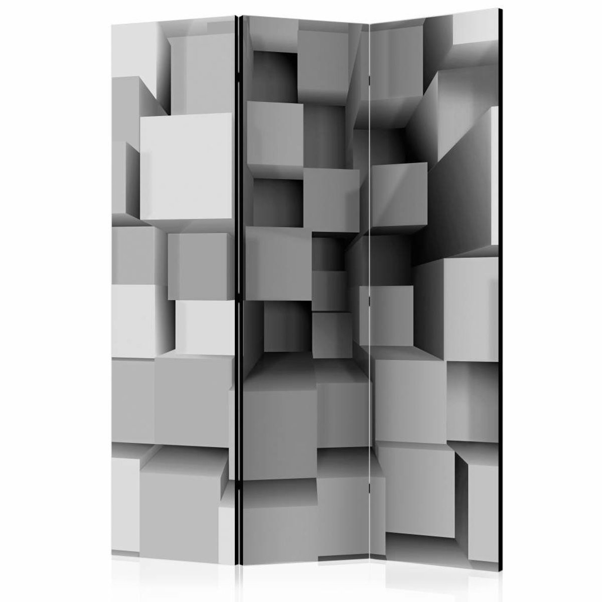 Dubbelzijdig geprint vouwscherm met puzzelmotief, 135 x 172 cm