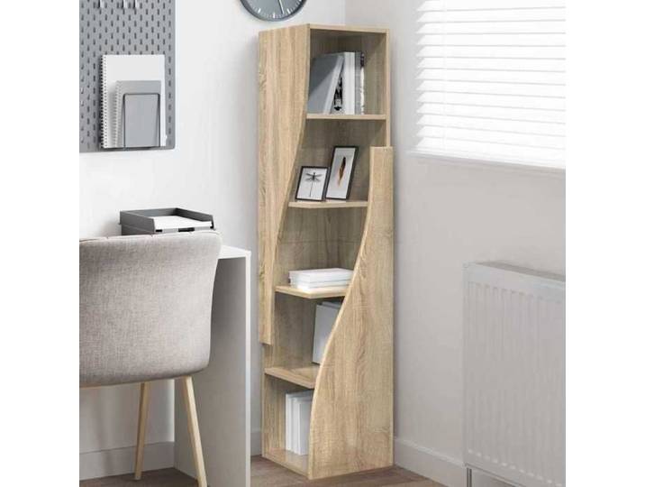 Meuble Rangement - HAOSHOP - Meuble d'angle Chêne Sonoma 32x32x140cm Bois d'ingénierie&01_42155