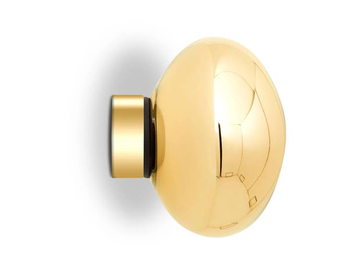 Tom Dixon Melt Surface mini Wandleuchte LED 30 cm Gold