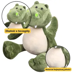 Plüsch Maskottchen Kuscheltier Krokodil Grün 25cm