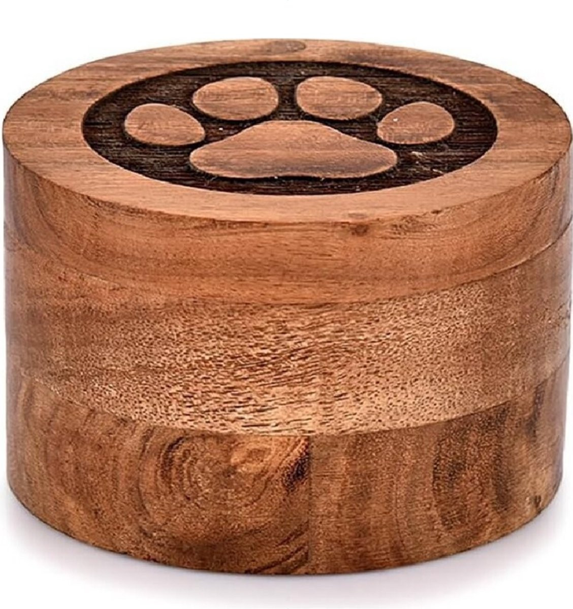 Handgemaakte Houten Begrafenis Urn voor Menselijk As of Huisdieren - 200 ml