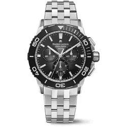 Maurice Lacroix PONTOS S SOLAR CHRONOGRAPH 42 mm, Quartz, Fünfreihiges Edelstahlarmband Herrenuhr PT1038-SSL22-330-1