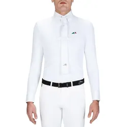 Turniershirt EQ David Herren, Langarm white M