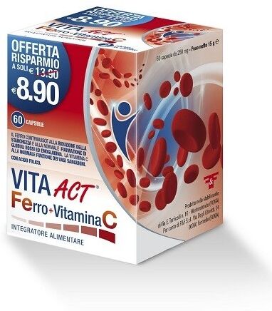 F&f Vita Act Ferro+vit C 60cps