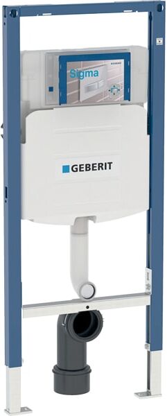 Élément WC sur pied Geberit Duofix 111915005 BH 112 cm, avec réservoir encastré Sigma 12 cm, pour WC enfants