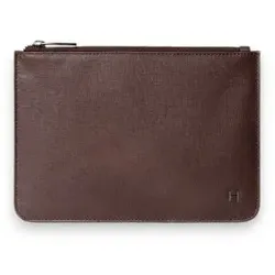 Hackett London für Herren. HM4100085 Mehrzweck-Handtasche aus braunem Leder (OSFA), Lässig, Klassisch