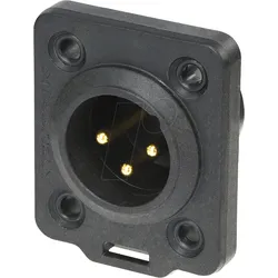 NEUTRIK NC3MDX-T - XLR-Einbaustecker 3-polig TOP