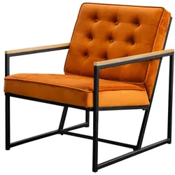 POLSTERSESSEL ARLY Orange Velvet