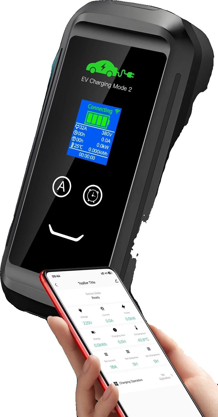 EV-Ladegerät, tragbares Design, intelligente App-Konnektivität, 22KW Tuya App, Typ2