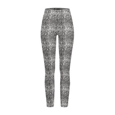 Leggings CLOUD 5IVE "CLOUD 5IVE Viskose Stoffhose Schlangenhaut Muster", Damen, Gr. XL, US-Größen, schwarz-weiß (schwarz, weiß), 43% Polyester, 42% Viskose, 11% Polyimid, 4% Elasthan, skinny fit, Hosen Leggings