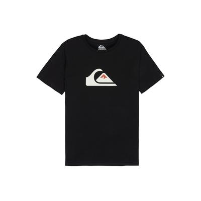 T-Shirt QUIKSILVER "Comp Logo", Jungen, Gr. 10, schwarz, Obermaterial: 100% Baumwolle., Shirts T-Shirt