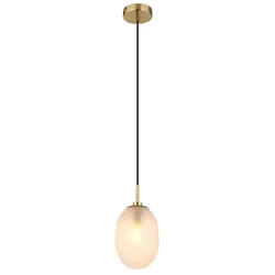 Deckenleuchte Pendelleuchte Hängeleuchte Esszimmerlampe Metall Goldfarbe Textil